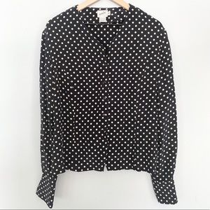 Jacqueline Ferrar Polkadot Silk Blouse